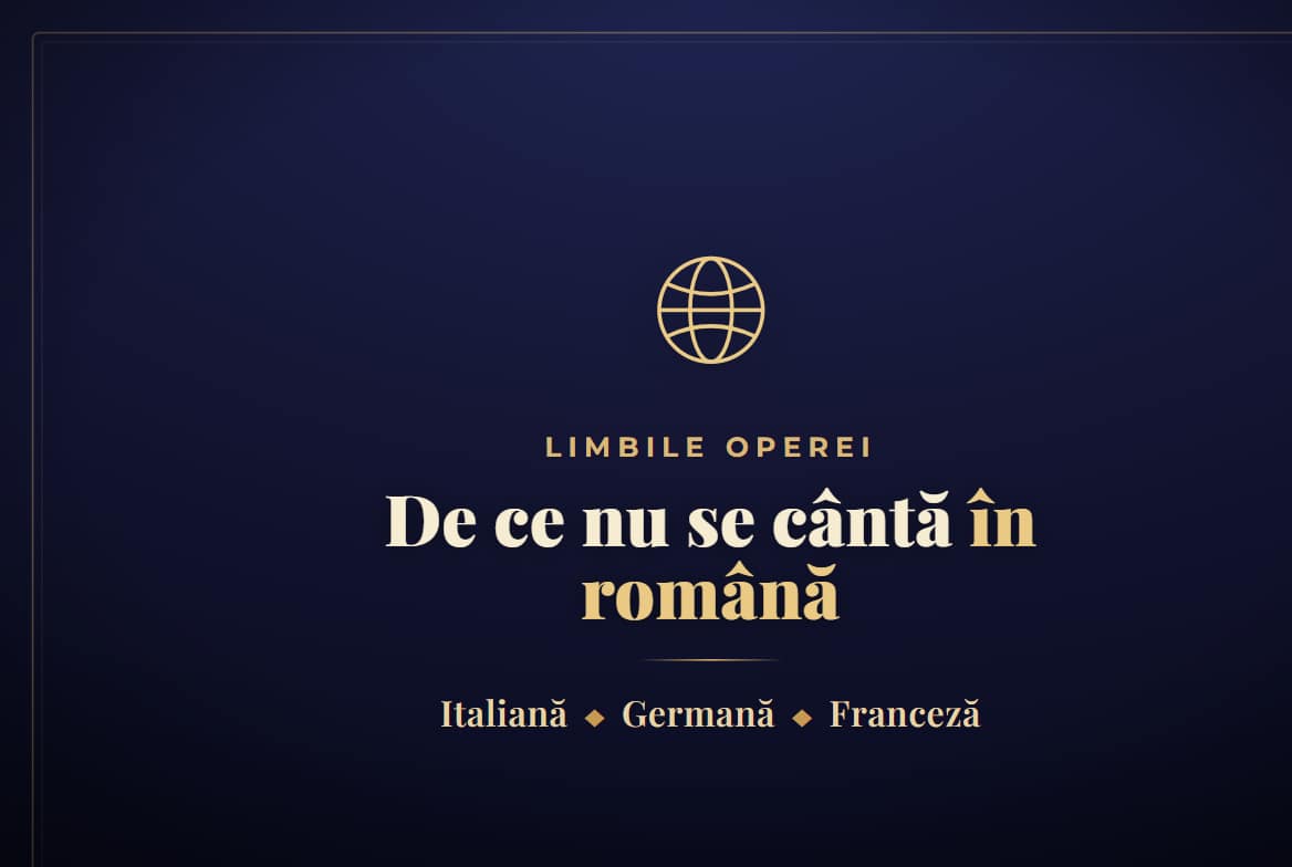 operele italiana germana,opere clasice,spectacole de operă — De ce operele sunt in italiana, germana sau franceza si nu in ro
