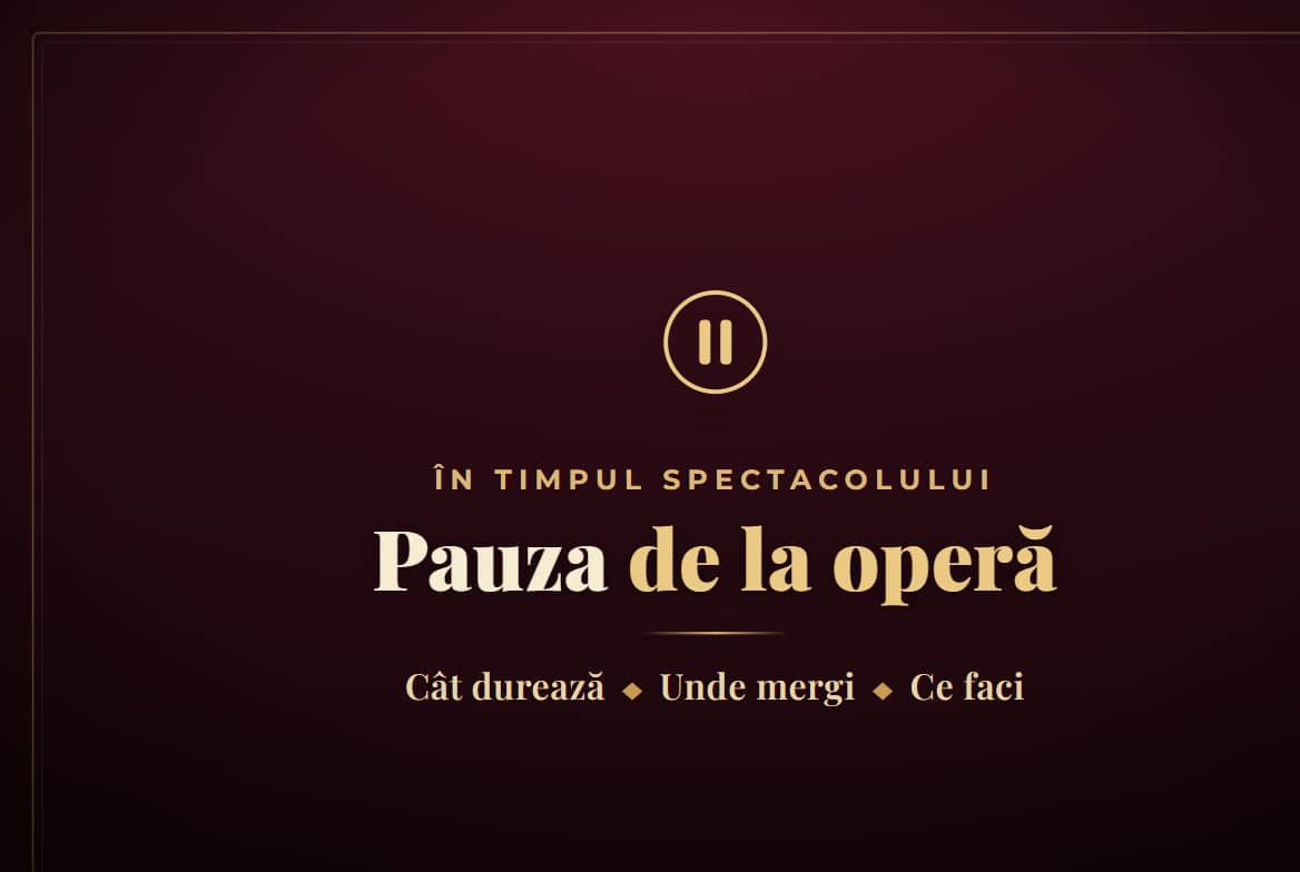pauza de la opera,spectatorii,săli de operă — Pauza de la opera: ce fac spectatorii, unde merg si de ce dureaza atat