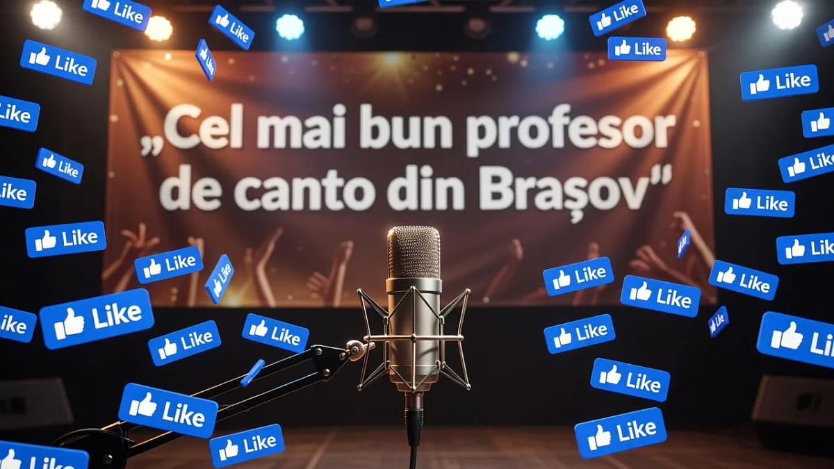 Cel mai bun profesor de canto din Brașov: Când like-urile decid excelența vocală
