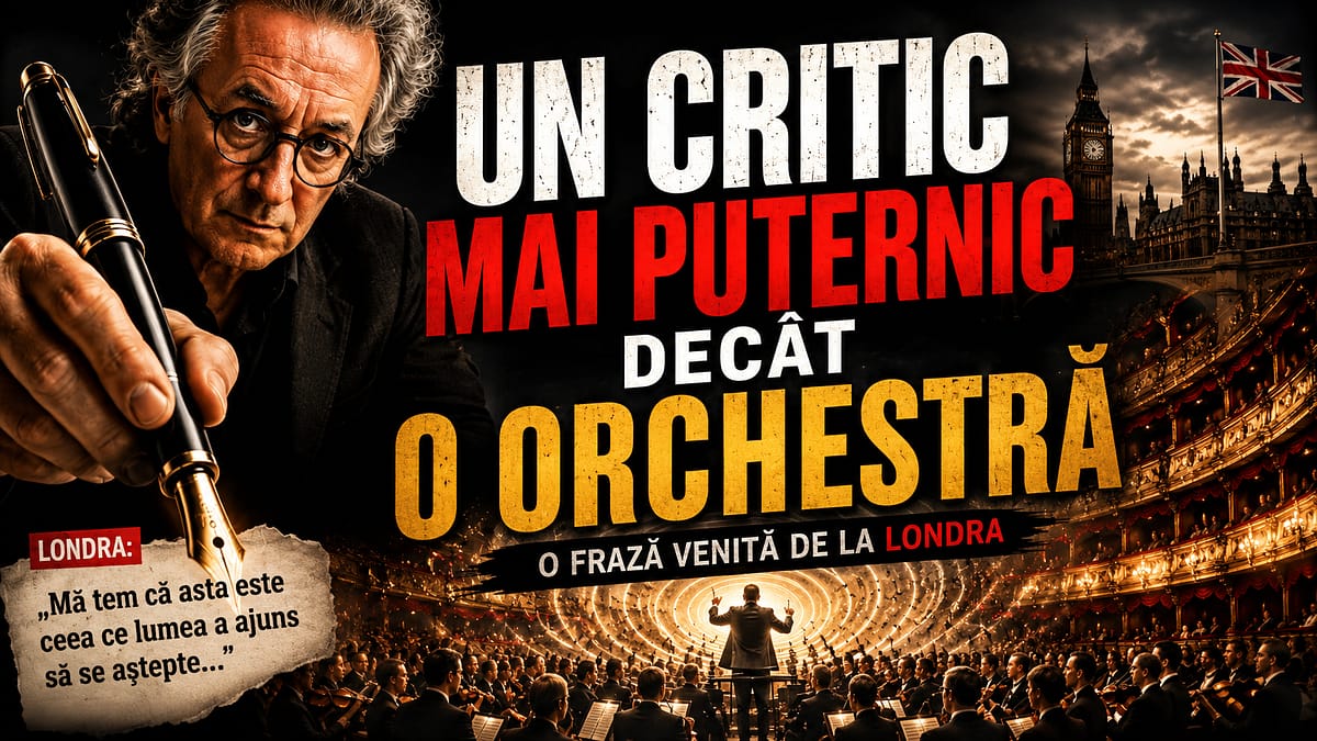 Un Critic mai Puternic decât o Orchestră: Ce spune Norman Lebrecht despre Opera Națională București și de ce ar trebui să ne pese?