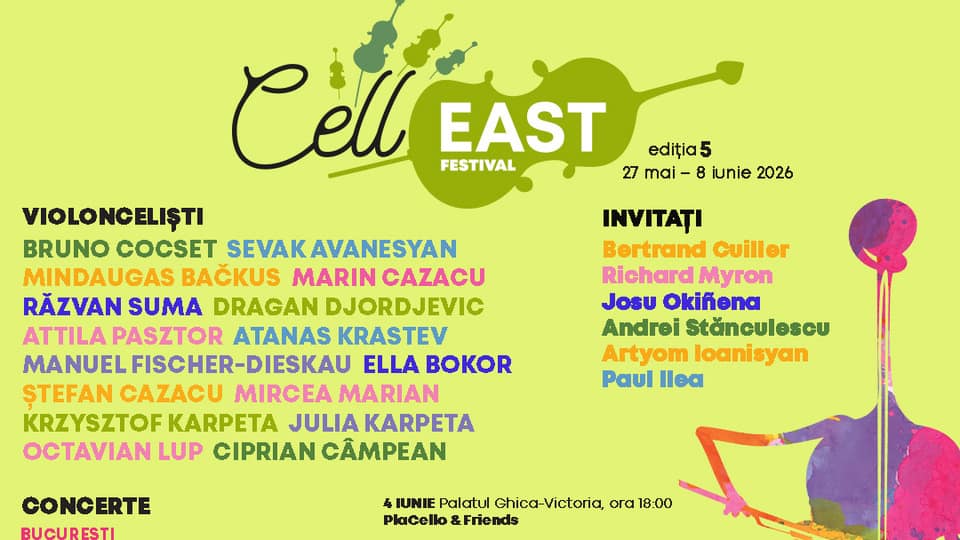 CellEAST Masterclass Concert la Tinerimea Română