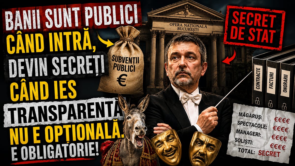 Opera Națională București: Artă pentru popor, contabilitate secretă