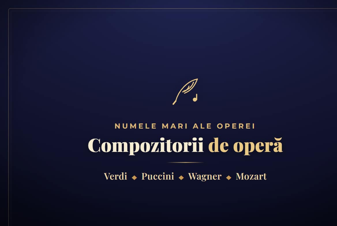 Compozitori de opera pe care trebuie sa ii cunosti: de la Verdi si Puccini la Wagner