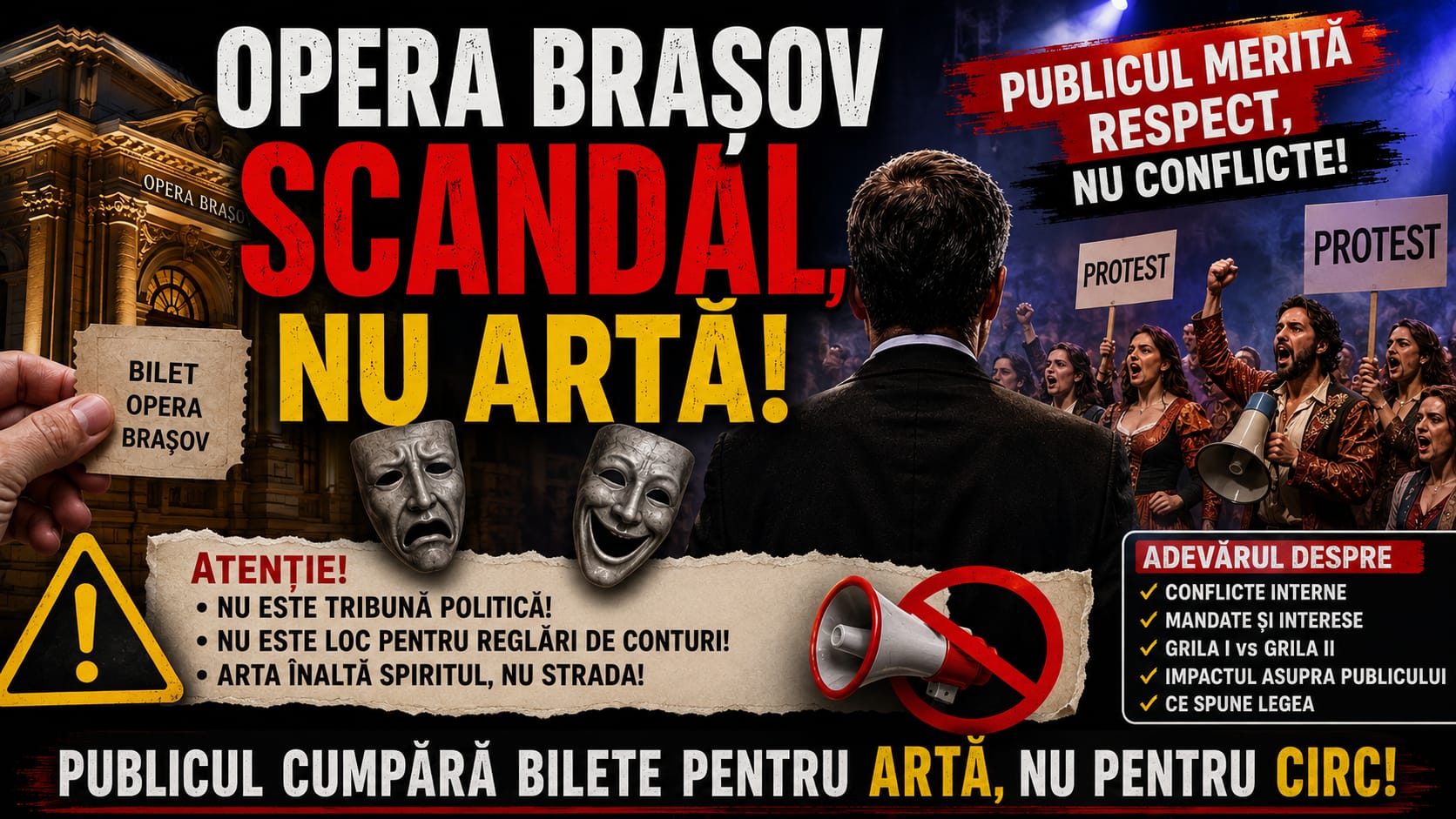 Scandal la Opera Brașov