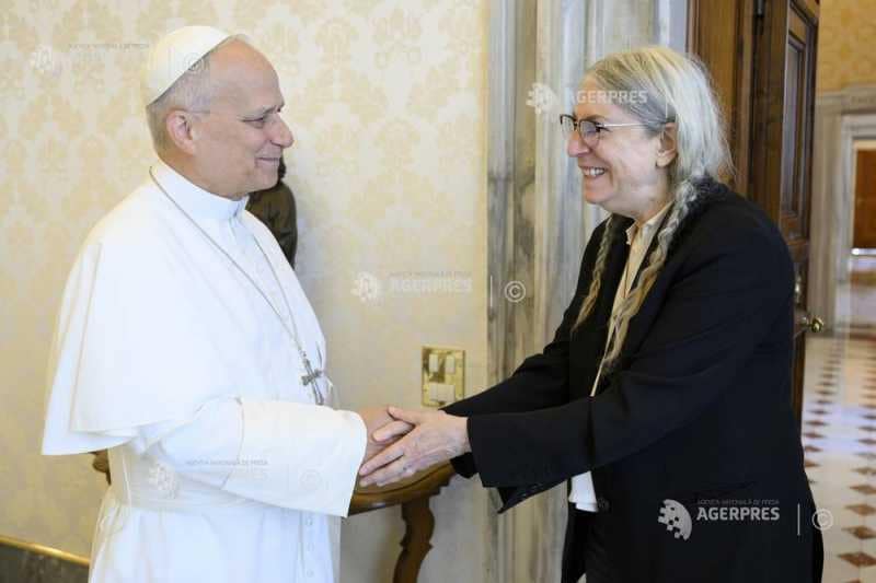 Patti Smith Vatican,Papa Leon,muzică rock — Papa Leon se întâlnește cu Patti Smith